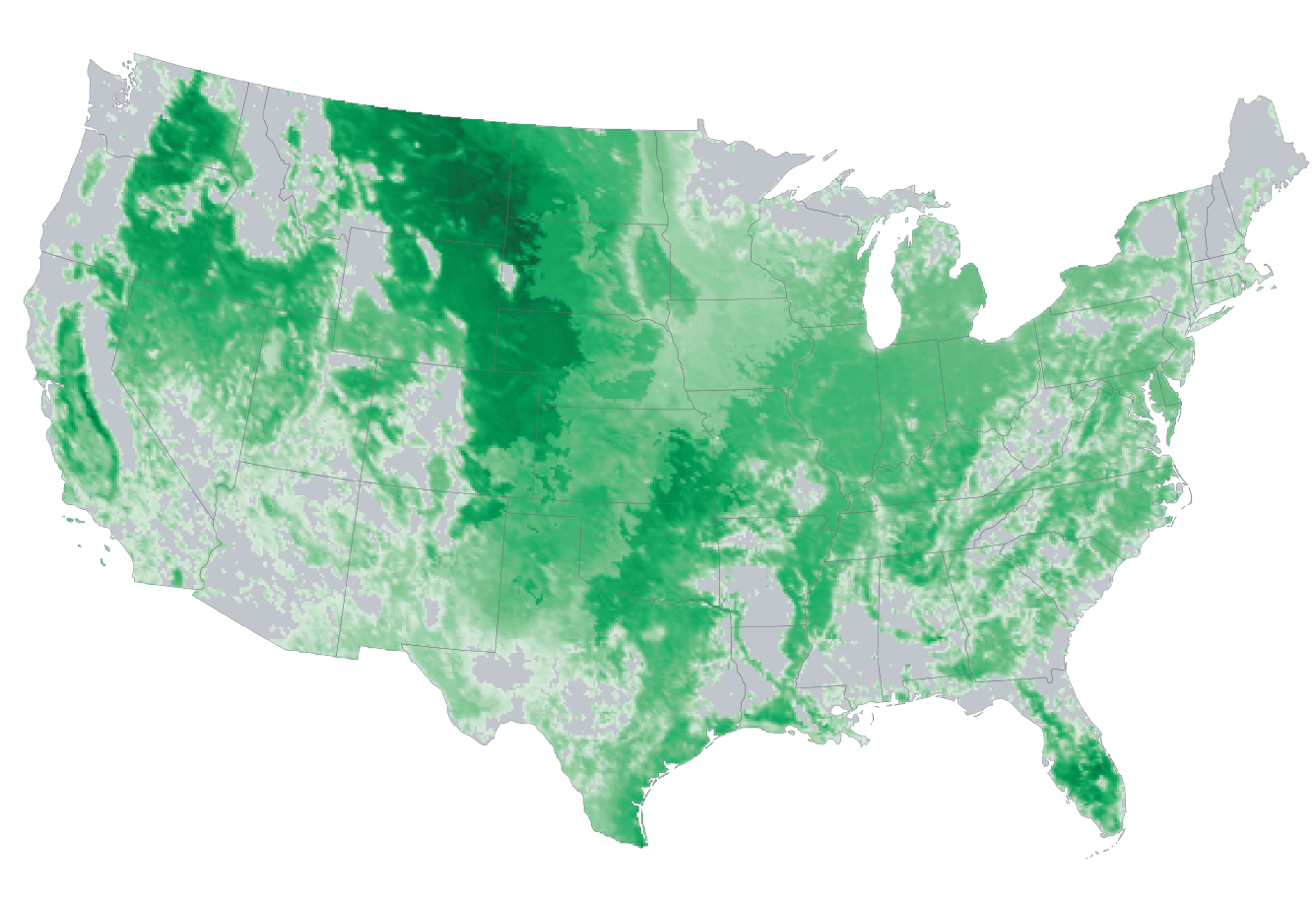 meadowlark abundance across united states